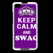 Coque Blackberry Z30 Keep Calm Swag Violet