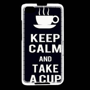 Coque Blackberry Z30 Keep Calm Take a cup Noir