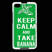 Coque Blackberry Z30 Keep Calm Take Banana Vert