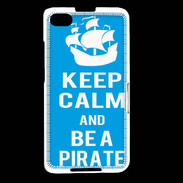Coque Blackberry Z30 Keep Calm Be a Pirate Cyan