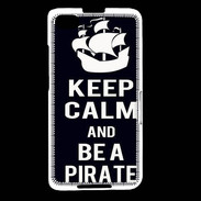 Coque Blackberry Z30 Keep Calm Be a Pirate Noir