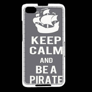 Coque Blackberry Z30 Keep Calm Be a Pirate Gris