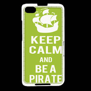 Coque Blackberry Z30 Keep Calm Be a Pirate Vert pomme