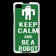 Coque Blackberry Z30 Keep Calm Be a Robot Vert