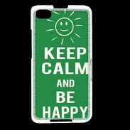 Coque Blackberry Z30 Keep Calm Be Happy Vert