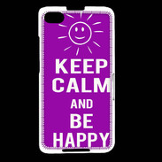Coque Blackberry Z30 Keep Calm Be Happy Violet