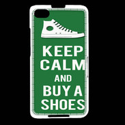 Coque Blackberry Z30 Keep Calm Buy Shoes Vert