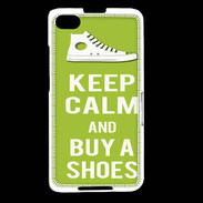 Coque Blackberry Z30 Keep Calm Buy Shoes Vert Pomme