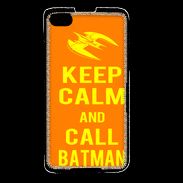 Coque Blackberry Z30 Keep Calm Call Batman Orange