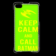 Coque Blackberry Z30 Keep Calm Call Batman Vert pomme