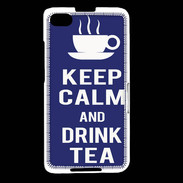 Coque Blackberry Z30 Keep Calm Drink Tea Bleu