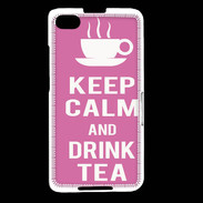 Coque Blackberry Z30 Keep Calm Drink Tea Rose