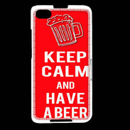 Coque Blackberry Z30 Keep Calm Have a beer Rouge