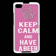 Coque Blackberry Z30 Keep Calm Have a beer Rose