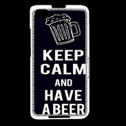 Coque Blackberry Z30 Keep Calm Have a beer Noir