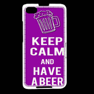 Coque Blackberry Z30 Keep Calm Have a beer Violet