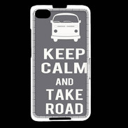 Coque Blackberry Z30 Keep Calm Take Road Gris