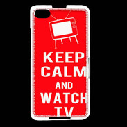 Coque Blackberry Z30 Keep Calm Watch TV Rouge
