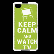 Coque Blackberry Z30 Keep Calm Watch TV Vert pomme