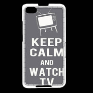 Coque Blackberry Z30 Keep Calm Watch TV Gris