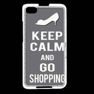Coque Blackberry Z30 Keep Calm go shopping Gris