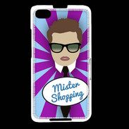 Coque Blackberry Z30 Mister Shopping Chatain