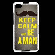 Coque Blackberry Z30 Keep Calm Be a Man Gris