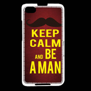Coque Blackberry Z30 Keep Calm Be a Man Rouge