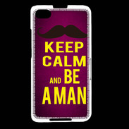 Coque Blackberry Z30 Keep Calm Be a Man Rose
