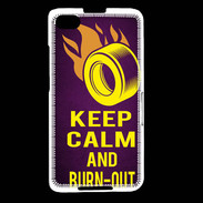 Coque Blackberry Z30 Keep Calm and Burn Out violet