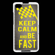 Coque Blackberry Z30 Keep Calm and Be Fast Gris
