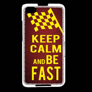 Coque Blackberry Z30 Keep Calm and Be Fast Rouge