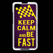 Coque Blackberry Z30 Keep Calm and Be Fast Violet