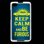 Coque Blackberry Z30 Keep Calm and Be Furious Bleu
