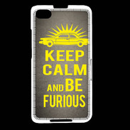 Coque Blackberry Z30 Keep Calm and Be Furious Gris