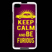 Coque Blackberry Z30 Keep Calm and Be Furious Rose