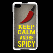Coque Blackberry Z30 Keep Calm and Be Spicy Gris