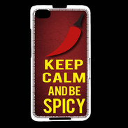 Coque Blackberry Z30 Keep Calm and Be Spicy Rouge
