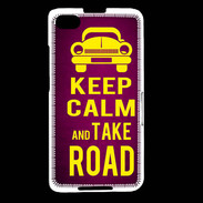 Coque Blackberry Z30 Keep Calm and Take o road 2 Rose