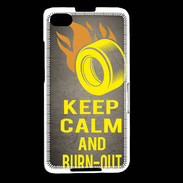 Coque Blackberry Z30 Keep Calm and Burn Out Gris