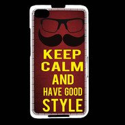 Coque Blackberry Z30 Keep Calm and Have a good Style Rouge