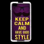 Coque Blackberry Z30 Keep Calm and Have a good Style Violet