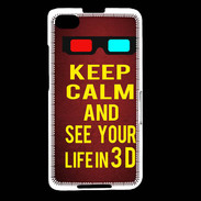 Coque Blackberry Z30 Keep Calm and See your life 3D Rouge