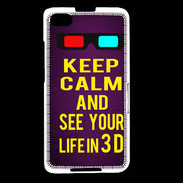 Coque Blackberry Z30 Keep Calm and See your life 3D Violet