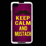 Coque Blackberry Z30 Keep Calm and Mustach Rose
