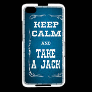 Coque Blackberry Z30 Keep Calm and Take Jack Bleu