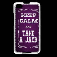 Coque Blackberry Z30 Keep Calm and Take Jack Violet