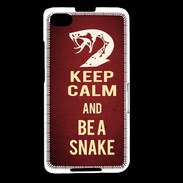 Coque Blackberry Z30 Keep Calm and Be a Snake Rouge