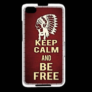 Coque Blackberry Z30 Keep Calm and Be Free Rouge