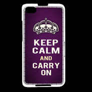 Coque Blackberry Z30 Keep Calm and Carry on Violet